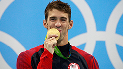 Michael Phelps won a total of 23 gold medals